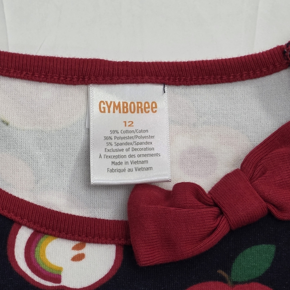 Gymboree Girls Apple Orchard & Floral Flowers Fall Autumn Peplum Dress Size 12 - Picture 4 of 6